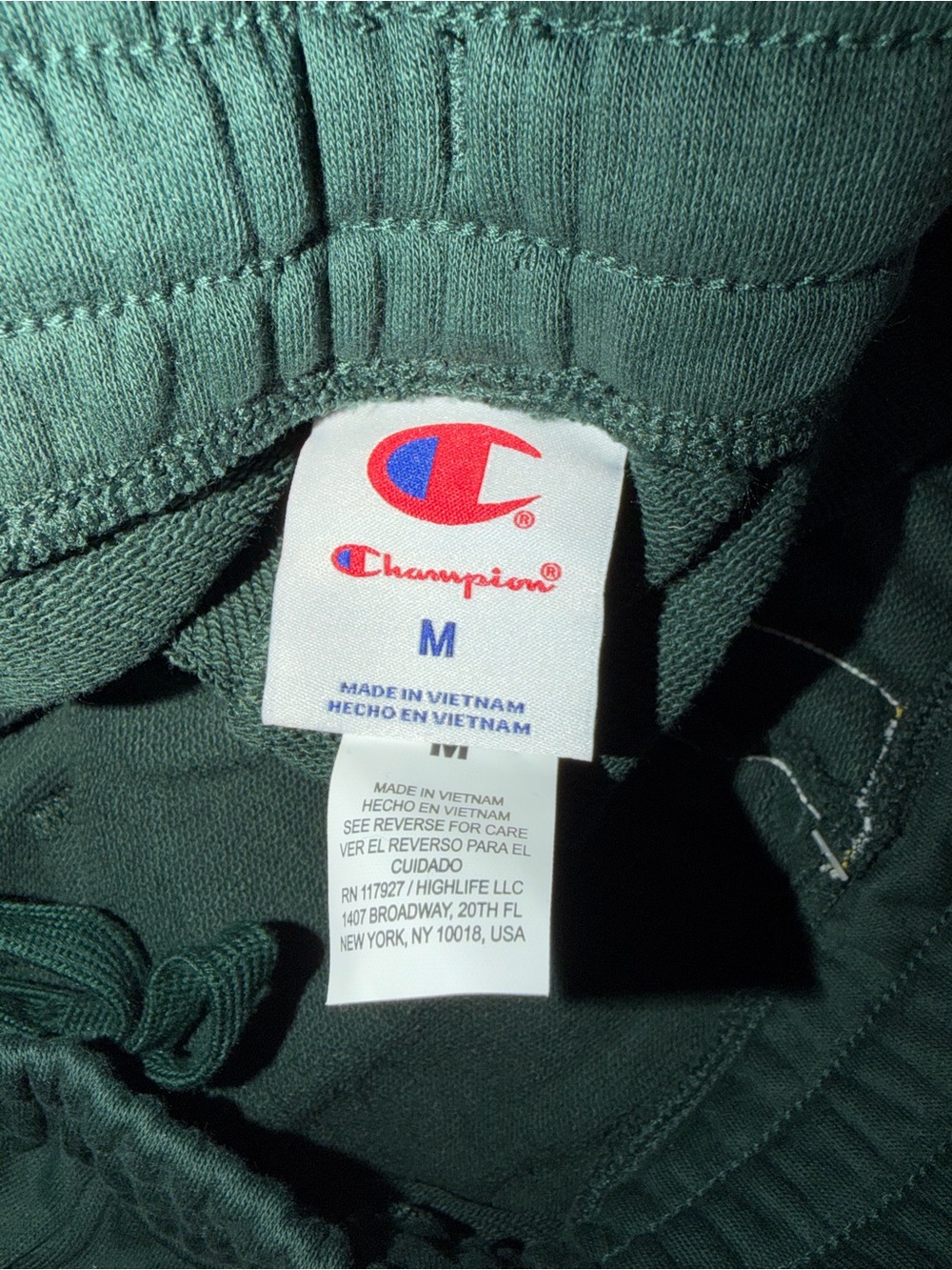 Champion Women's Dark Green Athletic Shorts with Pockets - Picture 4 of 4